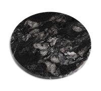 Koville Brazilian Natural Marble Cutting Board for Kitchen, 11" Round Hand Crafted Marble Slab for Cheese, Charcuterie, Pastry Board - Wedding Gift, House Warming Gift(Blue Fantasy)