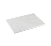 Koville Luxury Brazilian Marble Cutting Board for Kitchen, 16x12inch Large Hand Crafted Marble Slab for Cheese, Charcuterie, Pastry Board - Wedding Gift, House Warming Gift(White Macaubas), D1527