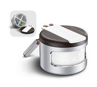 KOVIUU Metal Pill Organizer 4 Times a Day, Daily Pill Box 4 Compartment, Travel Pill Container for Purse Small Pill case, Vitamin Holder Organizer, Portable Pillbox for Medicine Supplement, Silver