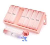KOVIUU Weekly Pill Box 7 Day 2 Times a Day, Large Travel Pill Organiser