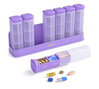 KOVIUU Weekly Pill Organiser 3 Times a Day, BPA Free Daily Pill Box 7 Day