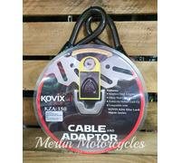 KOVIX KZA-150 Accessories Steel Cable 150 cm with Adapter for KD6 Lock