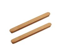 KOVNISE 2 PCS Cabinet Pulls Solid Wood Pulls Beech Pulls Original Wood Color Retro Rustic Style Simple Style for Cabinet Cupboard Door Drawer Dresser Drawer Cabinet Wood Wooden Door Handle (192mm)