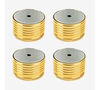 KOVNISE 4Pcs Bed Risers Gold Heavy Duty Furniture Risers for Sofa Bed Chair Legs Refrigerator Washing Machine Support up to 1100 Pounds (23-37MM)