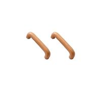 KOVNISE 6 PCS Cabinet Pulls Solid Wood Pulls Beech Pulls Original Wood Color Simple Style for Cabinet Cupboard Door Drawer Dresser Drawer Cabinet Wood Wooden Door Handle (2, 64MM)
