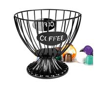 KOVNISE Coffee Pod Holder,K Cup Holders for Counter,Large Capacity Minimalist Style K Cup Organizer,Coffee Pod Organizer for Kitchen Office,Coffee Bar Accessories Decor for Coffee Lovers (Black)