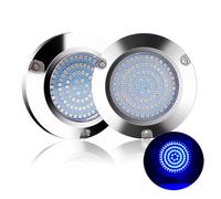 KOVNISE LED Underwater Light for Boats 316 Stainless Steel Boat Transom Mount Light, Waterproof LED Lights/Marine Lights 10-30V，for Stern Interior Navigation Deck Courtesy Night Fishing (Blue*2)