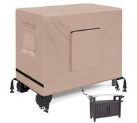Kovshuiwe Outdoor Table Casing for 36 Inch Keter Unity XL Portable Outdoor Table, Bar Cart Cover for 36 inch Worktable, Waterproof Patio Dining Cart Cover-36"L x 30"W x 35"H, Khaki