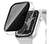 Kowaco Case for Apple Watch SE Series 6/5/4 40 mm Waterproof Protective Case Anti Spy Hard All-Round Protective Case HD PC Protective Case for iWatch SE Series 6/5/4 Transparent