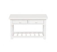 kowaku 1:12 Scale Dollhouse Desk Detailed Farmhouse Style Miniature Desk Realistic for Doll Collectors, White