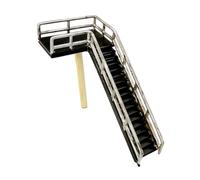 kowaku 1:64 Construction Site Diorama Accessories Architectural Model Parts DIY Collectible Display Props Doll House Accessories, Stairs