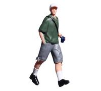 kowaku 1:64 Miniature Figure Model Collections Decorative Small Photography Prop Tiny Micro Landscape Decor Mini People Figurine, Man Green