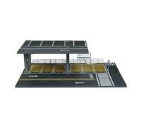 kowaku 1/64 Model Car Display Showcase Organizer Storage Box Photo Prop Decorative Multi Purpose Ornament Parking Garage Diorama, Height 8.5 cm