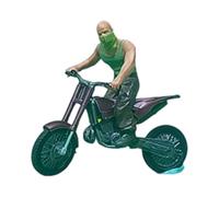 kowaku 1/64 Motorcycle Riders Model Tiny People Model Dioramas Motorcyclists Figure for Sand Table Architectural Buildings, Claret