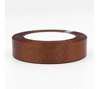 kowaku 1 Polyester Ribbon Spool 25 Yards Smooth 2cm Width for Gift Wrapping Cake Decorating Floral Arrangements Wedding Decor DIY Projects Hair, Coffee