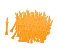 kowaku 100 Pieces of Reusable Golf Ball Holders, Ideal for Practicing on Driving Ranges And in The Garden, orange