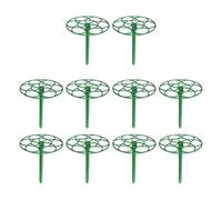 kowaku 10Pcs Plant Topper Holder Flower Cage Braces Support Stakes Grow through Grids for Roses, Large