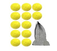 kowaku 12x Silent Pickleball Pickleball Practice Hand Eye Coordination PU Foam Balls Quiet Pickle Ball for Girls Boy, yellow