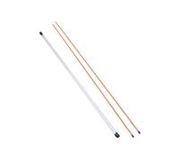 kowaku 2-Pack Golf Alignment Sticks for Swing Training, Posture Correction, And Golf Practice Sticks with Storage Tube, 122cm, for Putting And Aiming, Orange