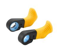 kowaku 2 Pieces Bike Handlebar Thumb Rest Grips Anti Slip Fits 22.2mm Handlebars Ergonomic, Yellow