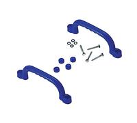 kowaku 2 Pieces Playground Handle Swing Set Grab Handle Ladder Attachment for Kids with Rounded Corners Suitable for Outdoor Playset, blue