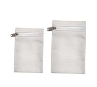 kowaku 2 Pieces Sew in Pocket with Zipper Travel Security Pocket Practical Easy Installation Canvas Small Wallet for Sweatshirts, Style C