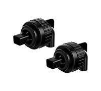 kowaku 2x Aquarium Duckbill Nozzle Connector Water Outlet Fitting Aquarium Supplies, Black