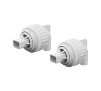 kowaku 2x Aquarium Duckbill Nozzle Connector Water Outlet Fitting Aquarium Supplies, White