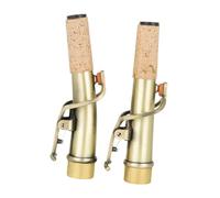 kowaku 2x Soprano Saxophone Straight and Bend Neck Curved and Straight Neck Sax Instrument Part Sax Neck for Soprano Saxophone