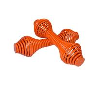 kowaku 2x Spring Steel Dumbbells Fitness Weights Hand Weights Dumbbells Set for Girls Training, Orange Red