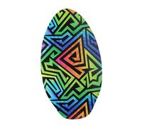 Kowaku 30" Wooden Skimboard for Beginners & Kids - Lightweight Poplar Bodyboard with High Gloss Finish for Shallow Water & Beach Surfing - Portable Sand Board for Teens & Adults (76x45cm/29.9x17.7in)