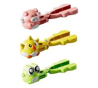 kowaku 3x Snowball Clip Snow Fight Game, Portable Sports Toys cartoon Snowball Making Tool for Backyard, Winter Sports Beach Sand