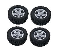 kowaku 4 Pieces RC Car Wheels and Tires Tires Set for 1/12 MN82 MN78 Sturdy Repairing DIY RC Accessories Replacement Spare Parts