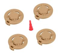 kowaku 4Pcs Butanes Gas Cap Accessory Lightweight Easy Installation Professional Fittings Direct Replace Nylon Portable, Khaki
