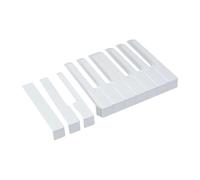 kowaku 52 Pieces Piano Key Covers Replacement Pad Maintenance Kit Spare Keys Keyboard Accessory with Smooth Surface, 51mm