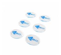 kowaku 6 Pieces Gong Ringing Control Pad | Translucent Shape, Drum Dampening Pad with Backing, High-Adhesion, for Practice Rooms, Drummers