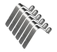 kowaku 6 Pieces Kayak Paddle Spring Clips Solid Head Clips Stainless Steel Spring Clip Single Push Button, 8mm