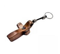 kowaku 6X Mini Wood Cross Keychain Prayer Cross Keyring Practical Charm Pocket Size for Praying All Saints Easter Children Prayer