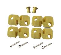 kowaku 8 Pieces Camping Chair Replacement Feet Premium with Screws for Folding Chair Stool Repair Feet, Yellow
