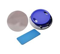 kowaku Abdominal Roller Disc Fitness Roller Sliding Discs Plate Core Train with Knee Pads Exercise Sliders for Workout Home Use, Blue