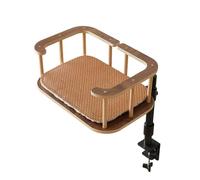 kowaku Adjustable Cat Bed Clamp Mounted Table Perch Desktop Hammock Elevated Resting Breathable Woven Surface Soft Padded And Iron Design suitable for office