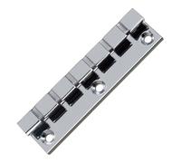 kowaku Alloy Guitar Bridge for Electric Guitar Harp Mounting Bridge Instrument Accessory String Mounting Hardware Suitable for Musicians, Silver