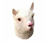 kowaku Alpaca Headpiece Realistic Details Llama Head Headpiece Funny Alpaca Headgear for Masquerade Party