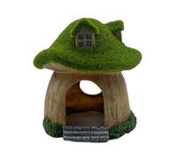 kowaku Aquarium Mushroom House Landscape Ornament Hideout Fish Tank Decoration Resin Mushroom Cottage for Betta Table Living Room, Style B
