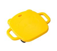 kowaku Balance Board with Wheels for Sitting on The Floor, Ideal for Parks And Outdoor Activities, yellow