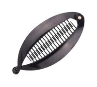 kowaku Banana Hair Clip for Thin Hair for Women Girls DIY Hair Classic Ponytail Hair Holder, Fishtail Clincher Comb Hair Hair Clamp, black
