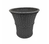 kowaku Basket Laundry Hamper Organizer Bin Container With Wicker Weave Polypropylene Construction Wide Opening To Move Suitable For bedroom hotel guesthouse, Gray