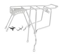 kowaku Bike Rear Rack Back Seat 250kg Capacity Sturdy Cargo Carrier Bracket for Delivery Commuting Cycling Accessories, Silver