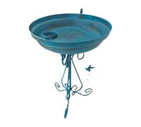 kowaku Birdbath Bowl Feeder SPA Bird Feeder Freestanding Birdbath Bowl Bird Baths Feeder for The Garden Backyard, blue