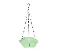 kowaku Birdbath for The Garden, Hanging Feeding Tray, Water Bowl for Outdoor Areas, Green